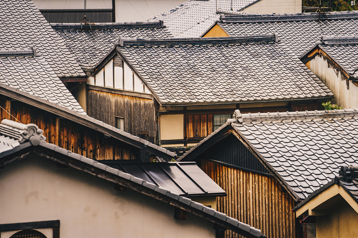 View on the roofs - Kyoto - Japan