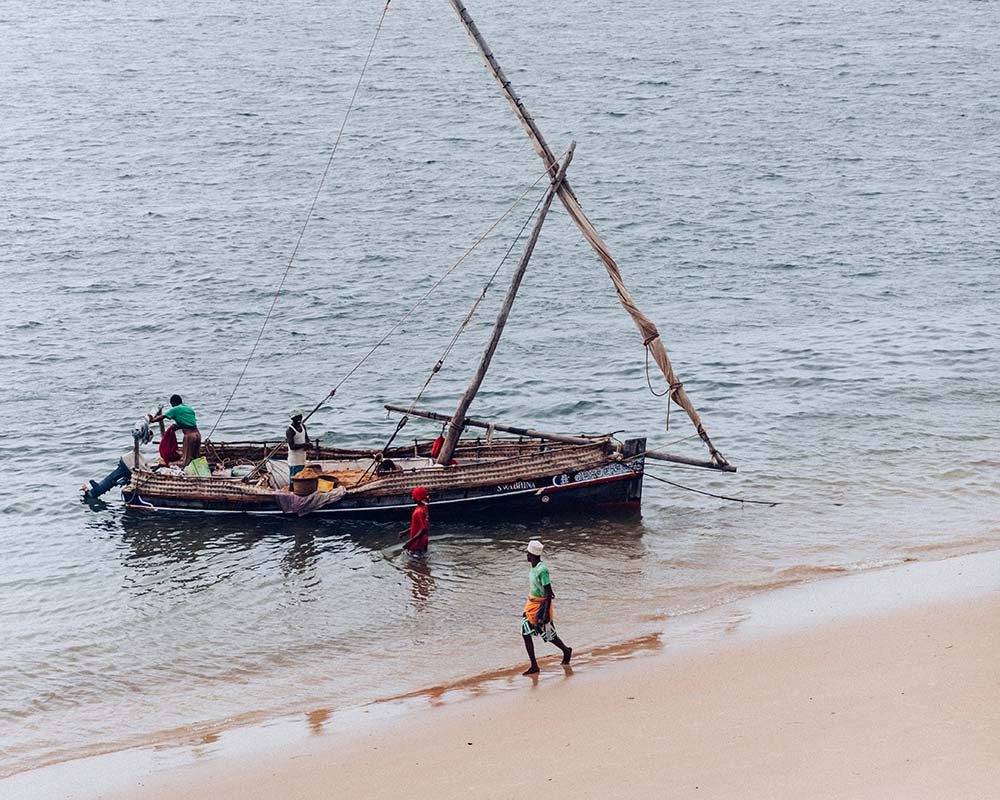Fishermen and boat - Kenya