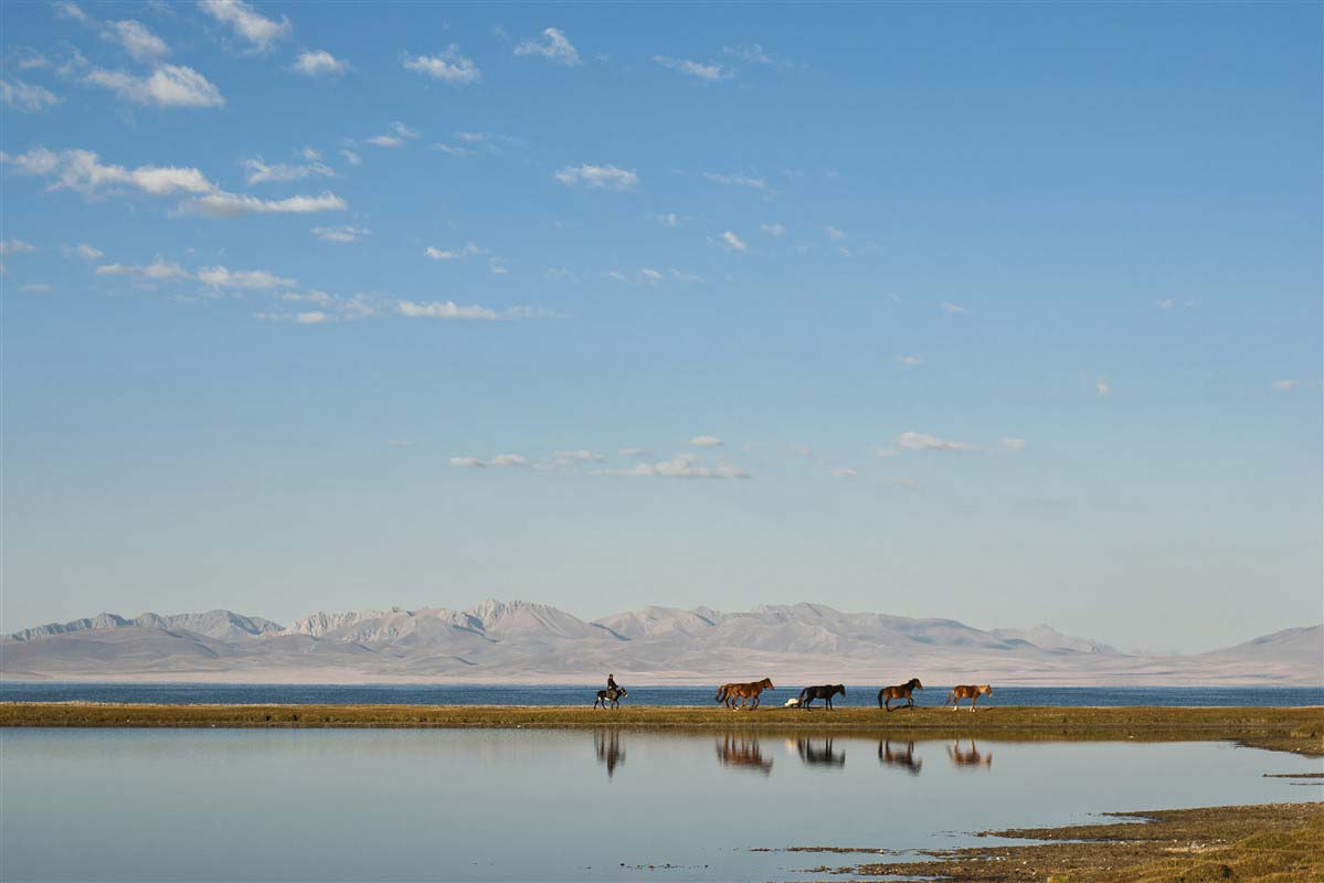 Horse riding in Kyrgyzstan