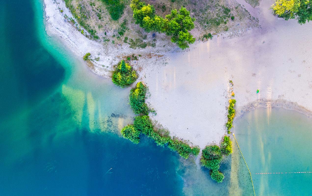 Lagoon and beach