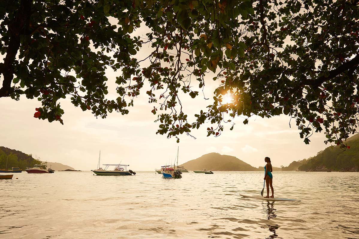 Paddling in Mahe - Seychelles