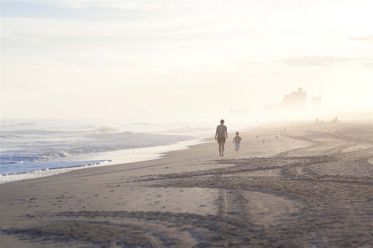 Walking on the beach - United States