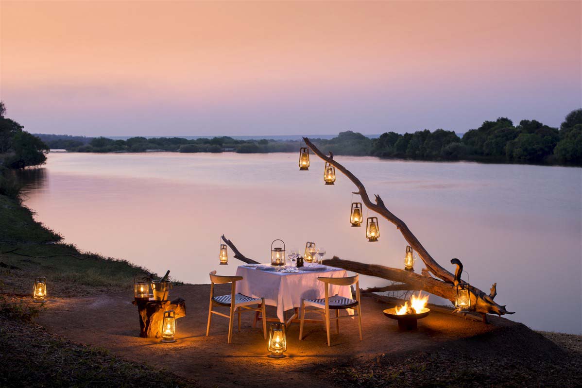 Romantic bush dinner - South Africa