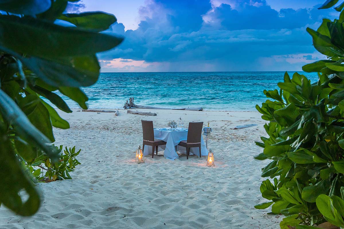 Romantic dinner on the beach - South Africa