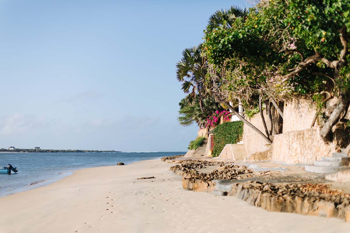 Beach with palm trees - Kenya