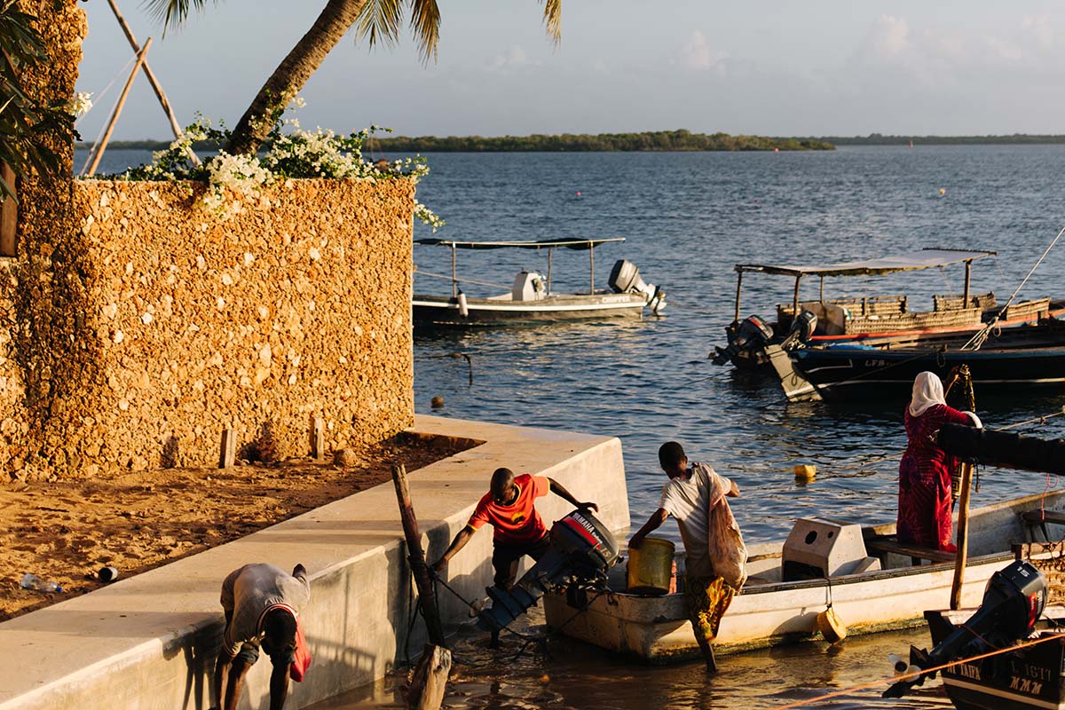 Boat on the sea - Kenya