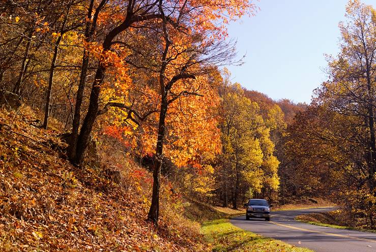 The Blue Ridge Parkway in Virginia. George Washington National Forest
