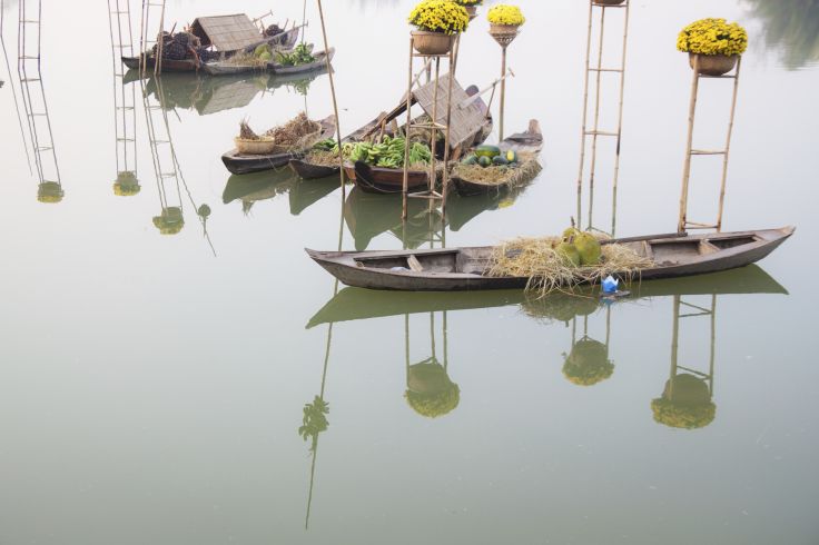 Flower and boat - Vietnam